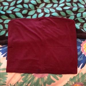 Burgundy Tube Top